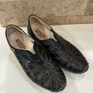 Pikolinos Women's Jerez 578 Loafer US 6 Eur 36 Black Leather Shoes NEW!